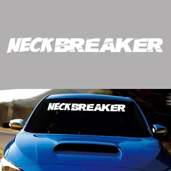 para Neck Breaker, Parabrisas Decal Sticker Turbo Bajado de Baja Deriva de Golpe Deporte