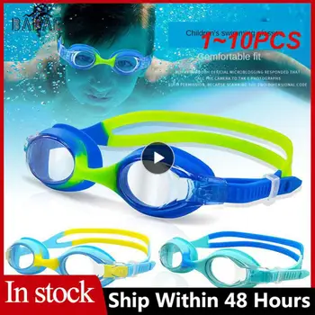 1~10PCS Profesional de los Niños de colores de Silicona Gafas de Natación Anti Niebla UV Gafas de Natación Silicona Impermeable Gafas de Natación
