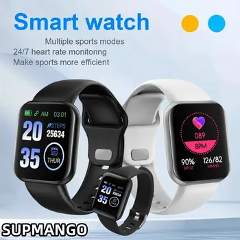D28 Verdadero Podómetro Reloj Inteligente Bluetooth Fitness Tracker deportivo Reloj Inteligente de Pulsera para Android IOS