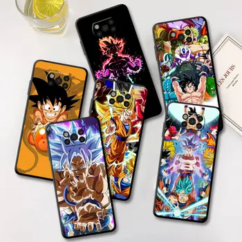 Anime Dragon Ball, son Goku estuche Negro Para Xiaomi Poco X3 NFC M3 X4 X5 F5 Pro Mi 11T 10T 12 9T 11 Lite Capa de Teléfono Fundas