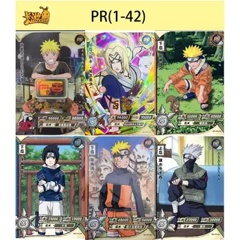 Kayou Naruto Gaara Hatake Kakashi Serie Pr Conjunto Completo de 42 Hojas de carta de Colección de Personajes de Anime Juguete de Destello de la Tarjeta de Regalo de Navidad
