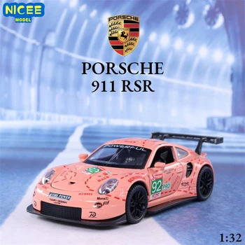 1:32 Porsche 911 RSR de carreras de coches de Alta Simulación Fundido a troquel de la Aleación de Metal Modelo de Sonido del coche de la Luz Tire hacia Atrás de la Colección de Niños de Juguete de Regalo A40