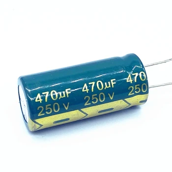 2pcs/lot de alta frecuencia baja impedancia 250v 470uf que me condensador electrolítico de aluminio tamaño 18*40 470uf que me de un 20%