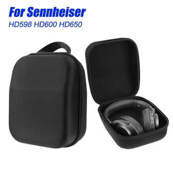 Para Sennheiser HD598 HD600 HD650 Auriculares EVA Duro Caso para Auriculares Bolsa de transporte Auricular Portátil Bolsa de Almacenamiento de la Caja de Protección