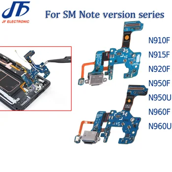 10Pcs Para Samsung Note 8 9 N950F N960F N960U N950U de Carga de Conector Dock a USB Puerto para Cargador Cable Flex de la Junta de