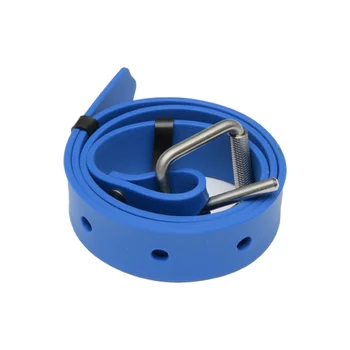 85 cm-1. De silicona de Buceo Cinturón de Peso de Peso de la Cintura Hebilla de Liberación Rápida para el Buceo en Apnea Pesca-Azul