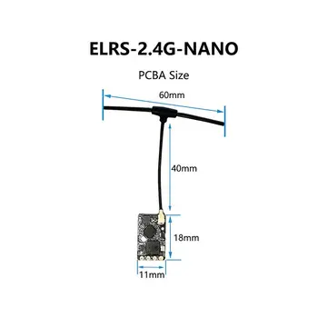ELRS Receptor 915MHz / 2.4 GHz NANO ExpressLRS RX Con T tipo de Antena de WiFi de la ayuda Para RC FPV Carreras Drone Quadcopter