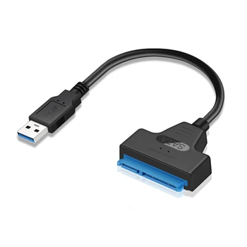 USB 3.0 a SATA7+15 pines Cable del Disco Duro Convertidor De 2,5 Pulgadas Disco Duro SSD