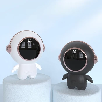Mini Astronauta de dibujos animados Spaceman USB Banco de la Energía del Calentador de la Mano Mini Calentador Eléctrico Calentador de Temperatura Ajustable para el Invierno Fuera