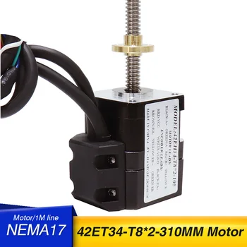 NEMA17 de Lazo Cerrado del Motor paso a Paso 42ET34-T8X2-300MM tornillo motor 2A 0.3 N. M y CL42 Controlador para 3D de maquinaria Médica accesorios