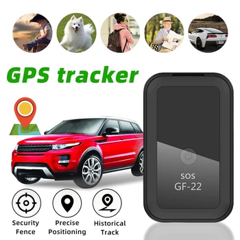 GF22 Coche del Perseguidor de GPS de Seguimiento en Tiempo Real del Dispositivo Anti-Robo Mini Miniatura Inteligente Localizador de Grabación de Voz de Alerta de Seguridad