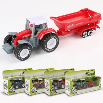Aleación de Ingeniería Coche Tractor de Juguete Granja Vehículo Chico Modelo de Coche el Día del niño Regalos de Cumpleaños