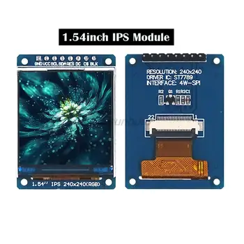 1.54 pulgadas IPS full ángulo de visión de la exhibición de TFT LCD pantalla pantalla a color del módulo SPI serial port HD 240x240MM