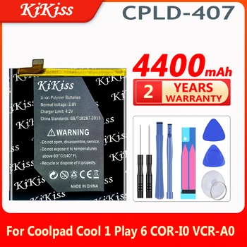 KiKiss 4400mAh CPLD-407 de la Batería para Coolpad Fresco 1 Juego de 6 COR-I0 VCR-A0 Reemplazo de Baterías de Litio