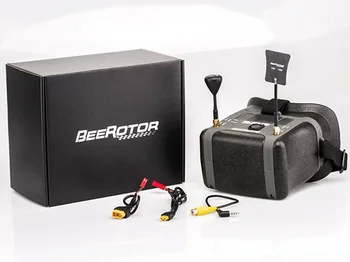 BeeRotor 2ª generación FPV gafas de vídeo DVR versión montado en la cabeza 5.8 g 40-canal de transmisión de la imagen de la máquina