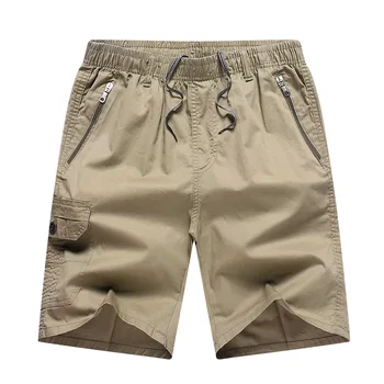 MRMT 2023 Marca Nuevos Hombres de Cinco puntos de Pantalones Sueltos de Gran Tamaño Multi-Bolsillo Casual pantalones Cortos de Jóvenes Y de mediana Edad Fondos