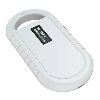 RFID Lector de Mascota Microchip Escáner de Mano Animal Lector de Chip Portátil RFID Reader es Compatible con la ISO 11784/11785, FDX-B