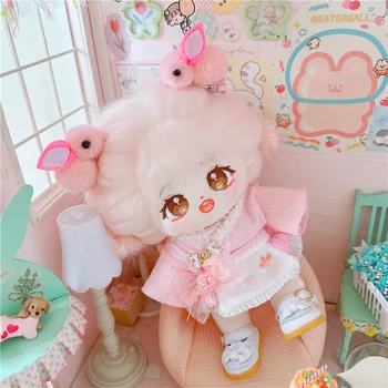 20cm Kawaii Japoneses Sakura Falda de las Niñas Lindo Muñeco de Peluche Ídolo de la Felpa Muñeca con el Vestido de la Ropa del Conejito de Clip de Cabello Suave Niños ToysGift