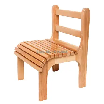 1-3 años de sólida madera para niños juego de mesa y silla de Meng aprendizaje turística de la tablilla presidente de kindergarten pequeño respaldo de la silla