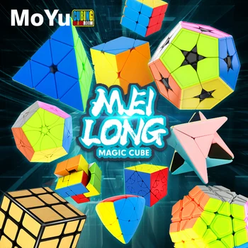 [Funcube] Moyu Meilong Extraña forma de Cubo Mágico de Pandora de la Plaza-1 Trébol de Cuatro Hojas Doble Skewb Polaris Hojas de Arce Skewb cubo