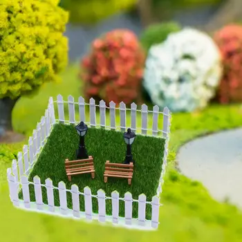 Vivid Mini Jardín de las Decoraciones de la casa de Muñecas, Accesorios de Jardín Encantador Jardín en Miniatura Decoración de Césped Artificial de Muebles para los Niños