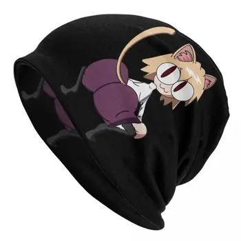 Anime Chica Gato Neco Arc Skullies Gorras Gorras Para Hombres Mujeres Unisex Fresco De Invierno Cálido Gorro De Lana Adulto Bonnet Sombreros