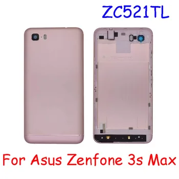 AAA Calidad 10 PIEZAS Para Asus Zenfone 3s Max ZC521TL Cubierta Posterior de la Batería Con la Lente de la Cámara+Botón Lateral Caso de Vivienda de las Piezas de Reparación