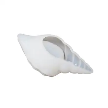 Concha de mar Molde De Resina 3D de Silicona en Forma de Concha de la Bandeja del Molde de la Cáscara del Mar/Caracol Jabón del Molde de Resina de Molde de Fundición Para Artesanías