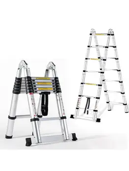 2.2 M de Aluminio Multi-uso de la Escalera Para la Fotografía,hogar,al aire libre, la Ingeniería ,la pintura ,160 kg Capacidad de Carga