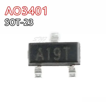 100PCS AO3401 SOT23 SMD A19T nuevo y original de la IC