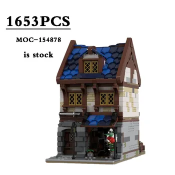 Nuevo MOC-154878 Modular de Mercado y Tienda de Antigüedades 1653PCS • Modular de bloques de Construcción de Juguetes para los Niños Regalos de Cumpleaños ChristmasDIY Regalos