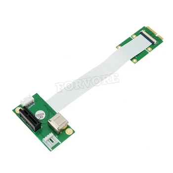 Mini PCI-E PCI-E Express 1X Cable de Extensión Adaptador de Tarjeta USB de la Tarjeta Vertical