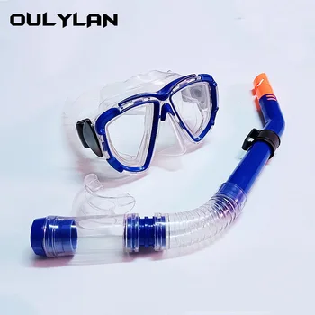 Oulyaln Snorkel Aliento Tubo Conjunto de Gafas de Buceo Máscaras para Adultos para las Mujeres de los Hombres Anti-slip de Natación Equipos de Deportes de Agua