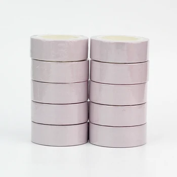 2023 NUEVA 10pcs/Lot Decoración de color Púrpura de Color Sólido Washi Tapes para el Diario de Manualidades etiquetas Adhesivas Cinta de Enmascarar Papeleria