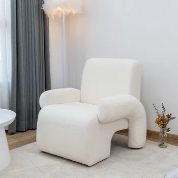 MOMO Moderno Simple de un Sofá de Diseñador de Negociar un Pequeño Apartamento de la Tecnología de la Tela Vestíbulo Sala de estar Nórdicos Perezoso Tigre Presidente