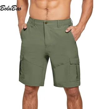 BOLUBAO 2023 al aire libre Casual pantalones Cortos de los Hombres de Gran tamaño de Bolsillo Delgado de Moda Mono de Alta Calidad de la Tendencia de Diseño Casual pantalones Cortos de los Hombres