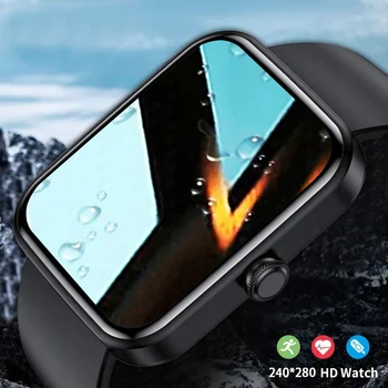 2022 Nueva Llamada Bluetooth Inteligente Reloj de las Mujeres de los Hombres de PPG Monitor de Ritmo Cardíaco Botón Giratorio Impermeable Smartwatch Hombre de Fitness Tracker+Cuadro