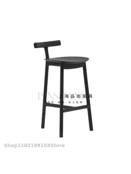 De bastones de madera sólida de la barra de la silla de estilo sencillo y moderno neto de la isla roja silla de diseñador de ocio creativo bar KTV taburete alto