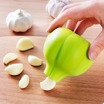 El ajo pelador creativa cocina de silicona suave de ajo pelador de ajo pelado herramienta sencilla y cómoda de utensilios de cocina