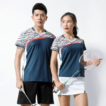 Las mujeres de Manga Corta de Tenis de Mesa de Camisas para Hombres, Mujeres Tenis de Mesa Camisetas Voleibol Bádminton de Camiseta de los Hombres de Ping Pong Camisetas