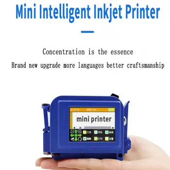 Mini Impresora de 12.7 mm Portátil Impresora Impresora Label Maker Lote de Código de Barras Número de Logotipo de la Fecha de Caducidad de inyección de tinta las Impresoras de Etiquetas