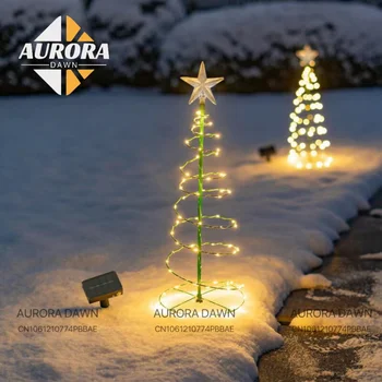 La Decoración del jardín de la Luz Solar 80cm Árbol de Navidad Flash de Iluminación al aire libre del LED Lámpara de Suelo de Año Nuevo Decorativos de la prenda Impermeable IP65
