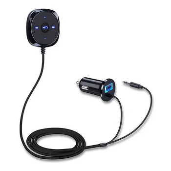 Manos libres para automóvil Bluetooth compatible con el Receptor de Audio de 3,5 mm AUX para Smartphone Tableta Inalámbrica Bluetooth compatible con el Receptor de Música