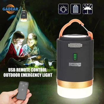Camping de la Lámpara de la Linterna de la Pesca Senderismo 4mode Multifunción USB Portátil Recargable del Banco del Poder de la prenda Impermeable de la Antorcha de Emergencia 2023 Nuevo