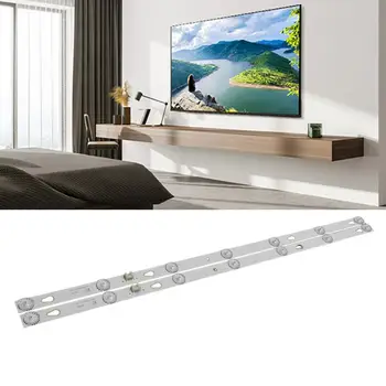 2Pcs LED Tiras de Luz de 170 Grados de Ángulo de Haz Libre de la Disipación Rápida del Calor de ahorro de Energía en Casa Tira de Luces LED TV Kit de luz de fondo para