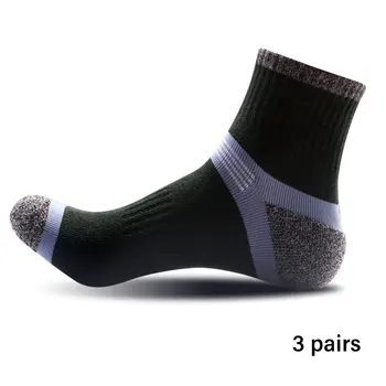 3pairs Deporte de Compresión de calcetines de Tobillo Yoga Transpirable Ciclismo Suave Soporte para el Arco al aire libre de la Fascitis Plantar Para los Hombres de los Corredores de Fitness
