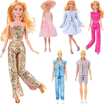Nueva Película de Vestuario Para la Muñeca Barbie Para Ken Muñeca de la Princesa de los Dres Para 1/6 BJD Muñeca Accesorios de Disfraces de la Fiesta de Cumpleaños de Juguetes JJ