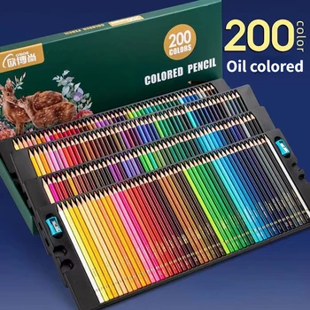 Obos Lápiz de Color 48/72/120/150/200 pcs Set de dibujos Aceitosa de Color Brillante, pintado a Mano Profesional de los artículos de Arte con Caja de Regalo