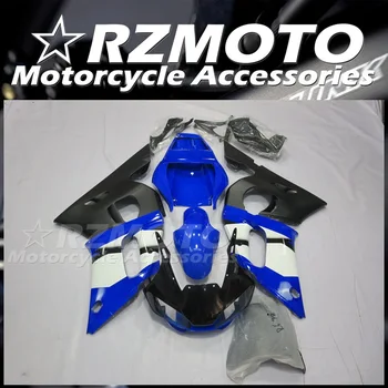 4Gifts Nuevo ABS Carenado de la Motocicleta Kit de Ajuste Para YAMAHA YZF - R6 1998 1999 2000 2001 2002 98 99 00 01 02 Carrocería Conjunto Azul Blanco