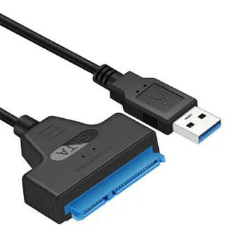 USB 3.0 a SATA Cable de la Unidad de Disco Duro Externo Cable de Alimentación de 2.5 pulgadas HDD SSD